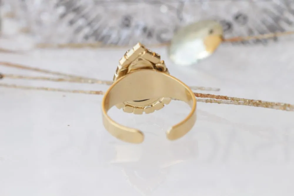 LIME FRENCH RING