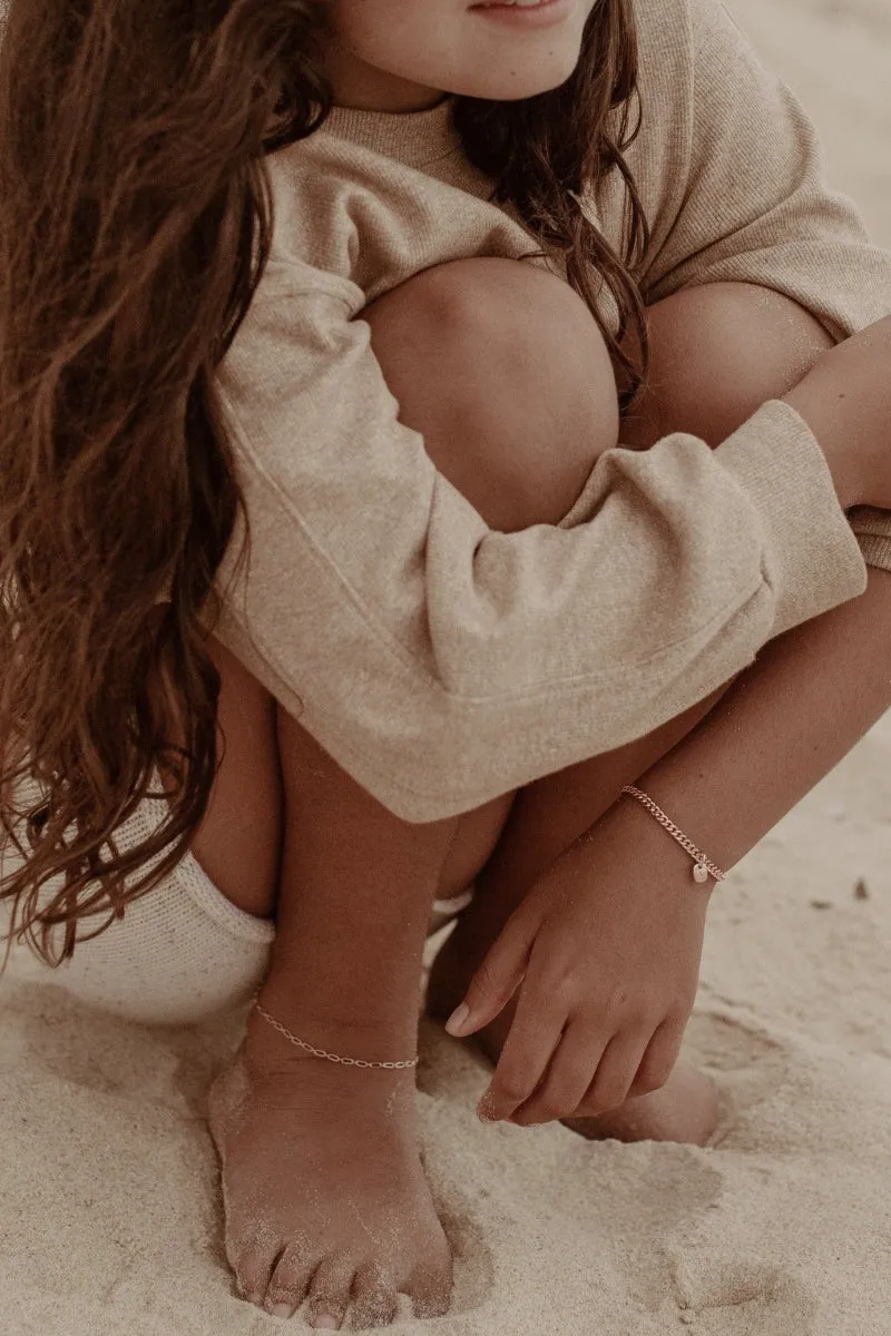Link Chain Anklet - Rose Gold