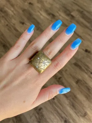 Love Tokens Bronze Starburst Ring