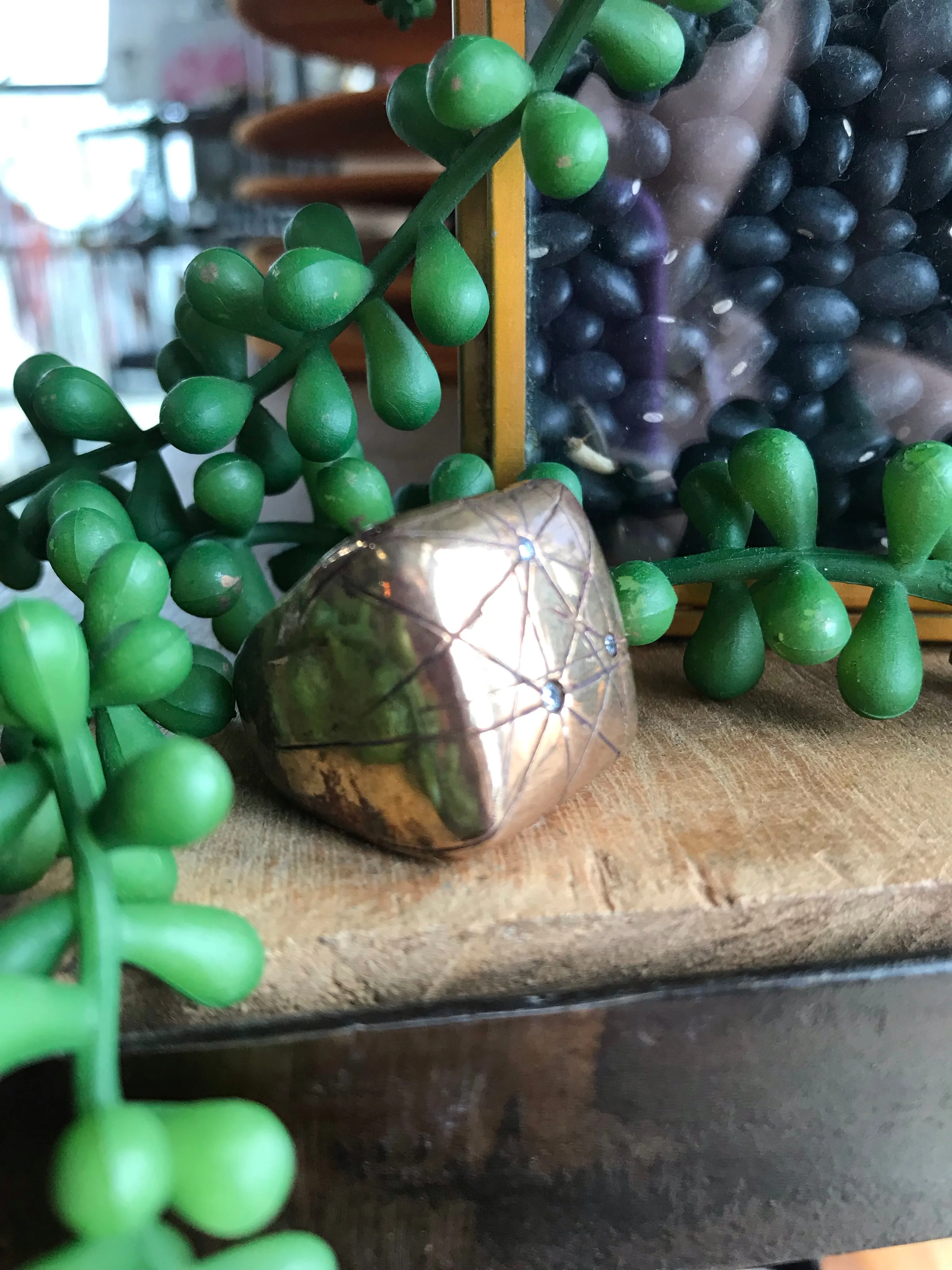 Love Tokens Bronze Starburst Ring