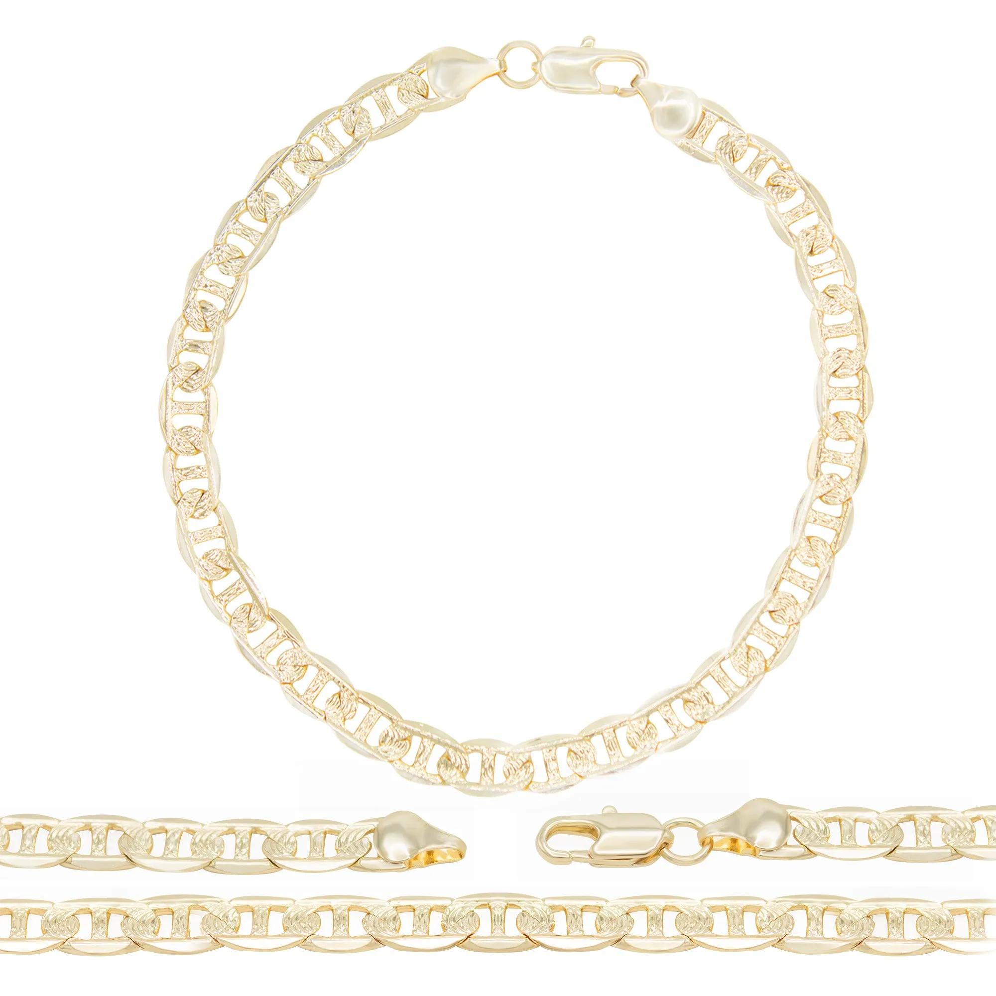 Mariner Chain Anklet 14K Gold Filled Jewelry Women 9.5"