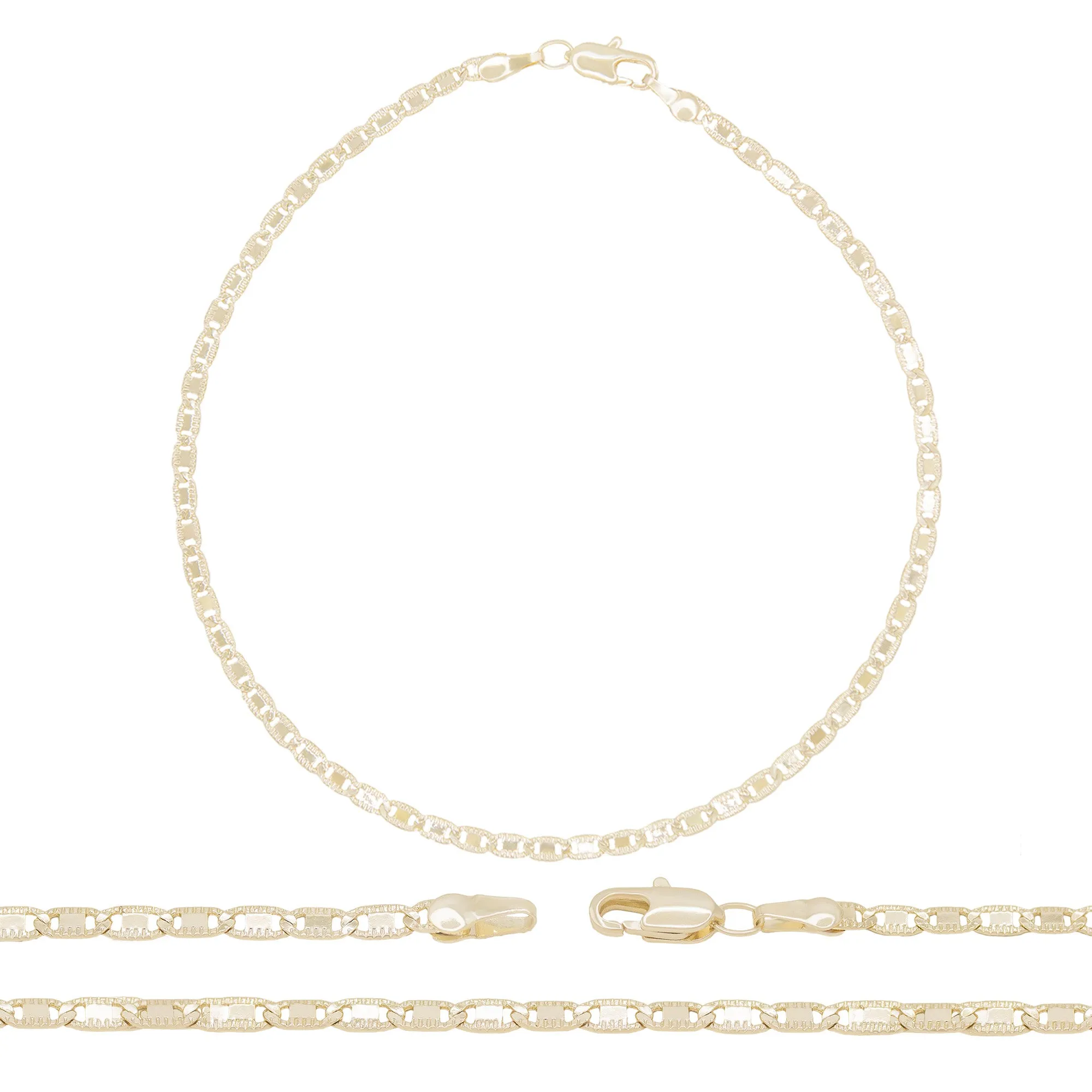 Mariner Chain Anklet 14K Gold Filled Jewelry Women 9.5"