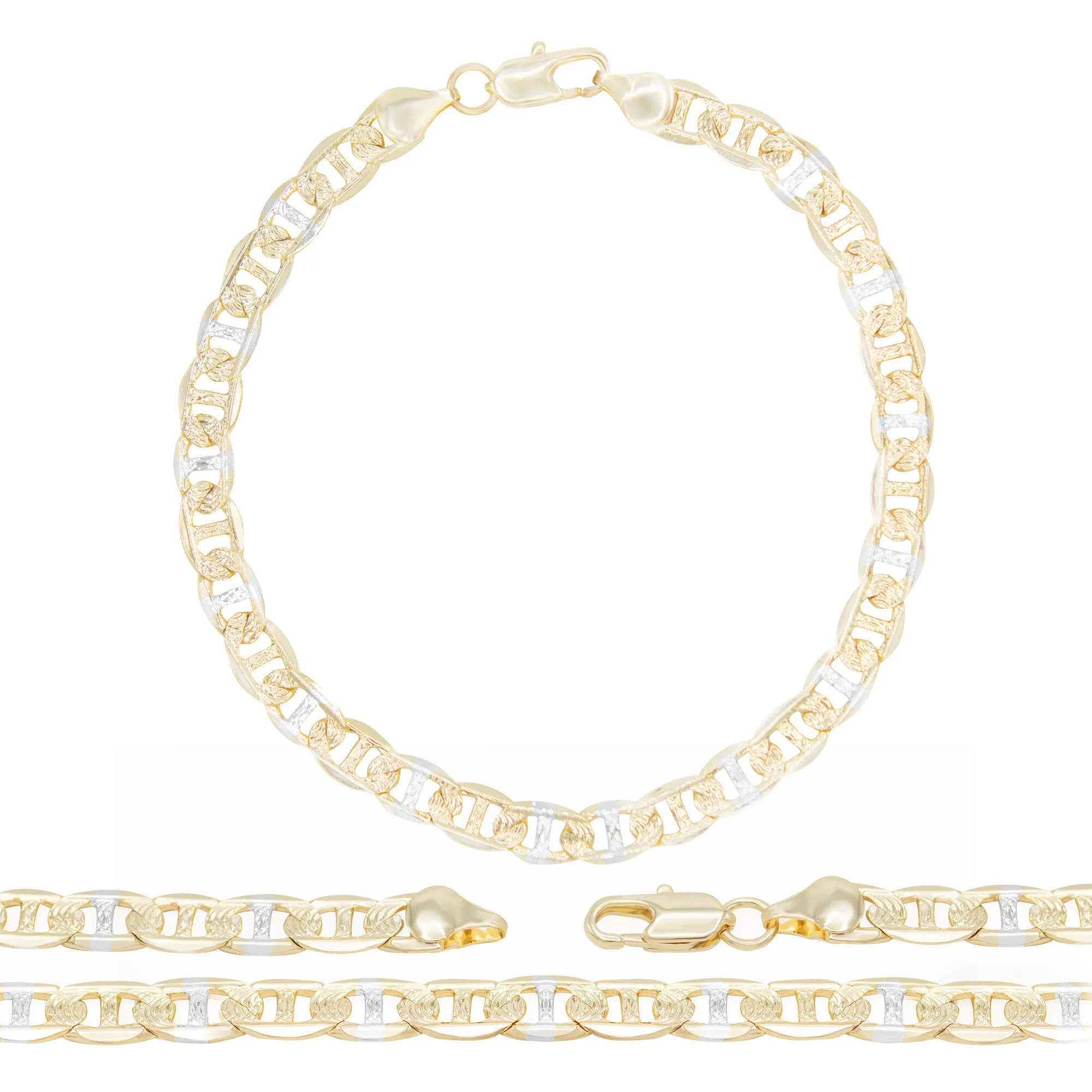 Mariner Chain Anklet 14K Gold Filled Jewelry Women 9.5"