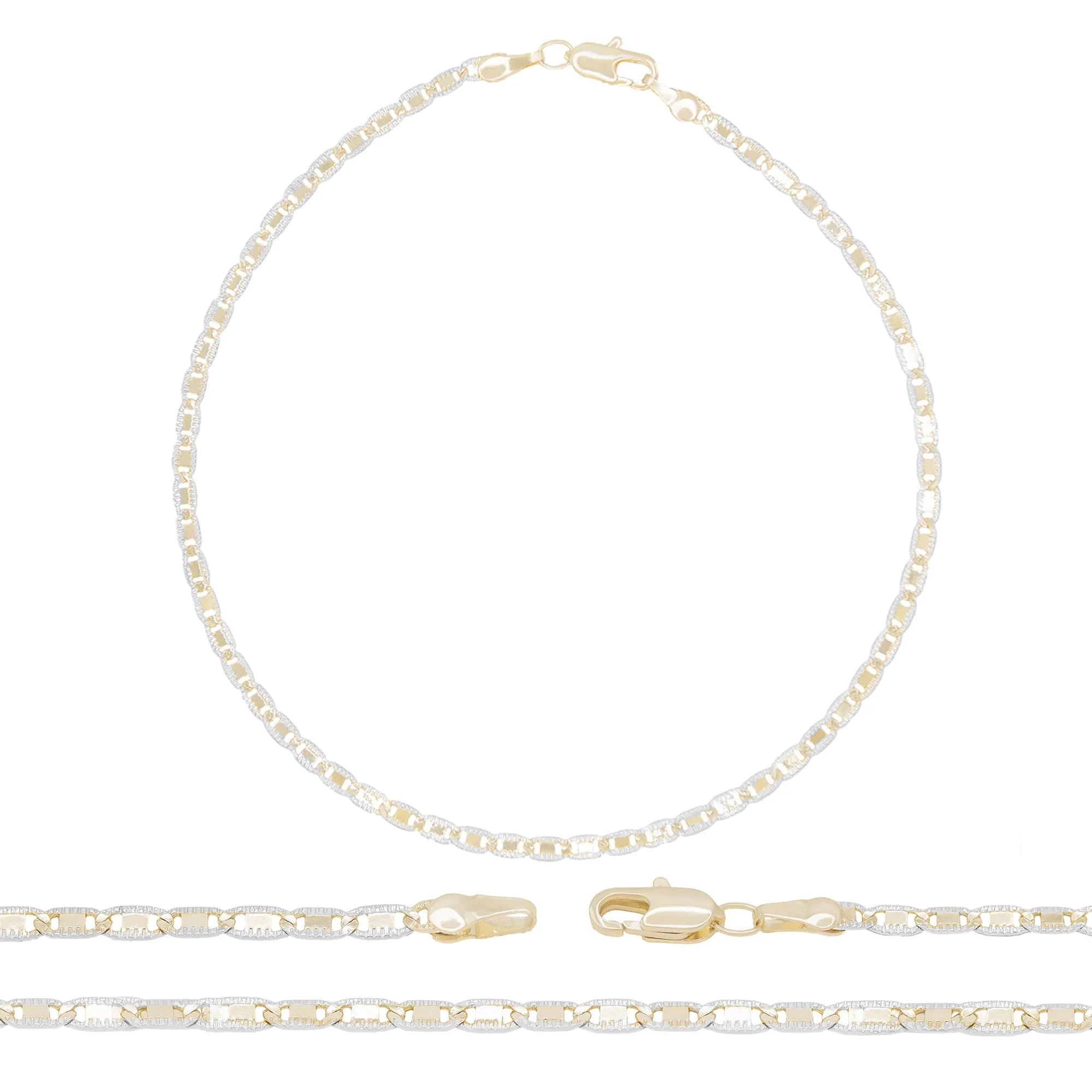 Mariner Chain Anklet 14K Gold Filled Jewelry Women 9.5"