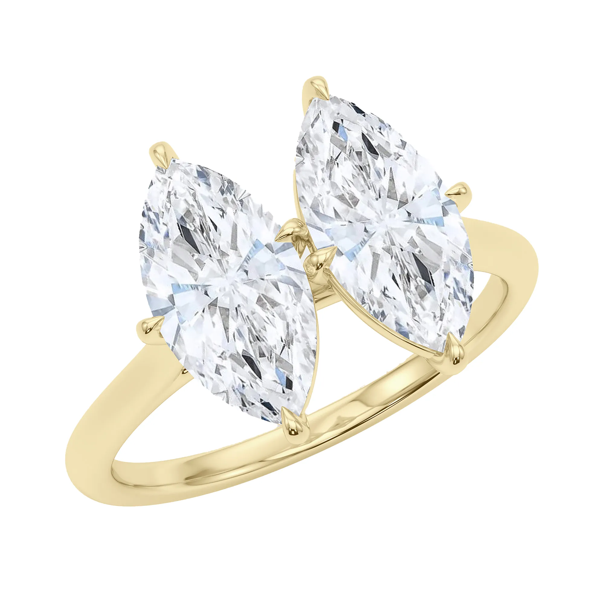Marquise Twin Diamond Ring