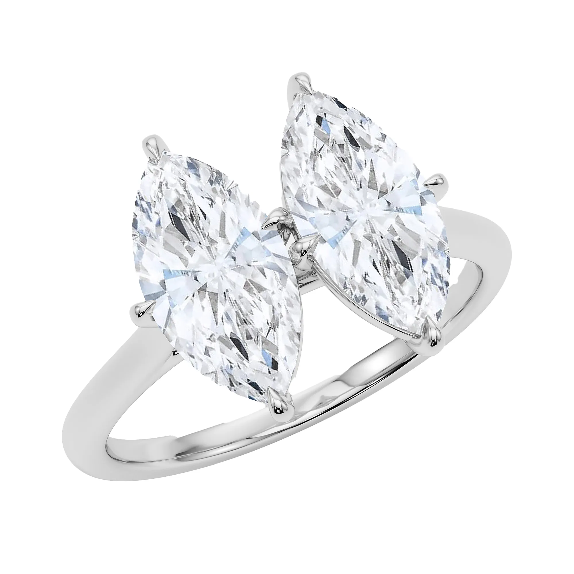 Marquise Twin Diamond Ring