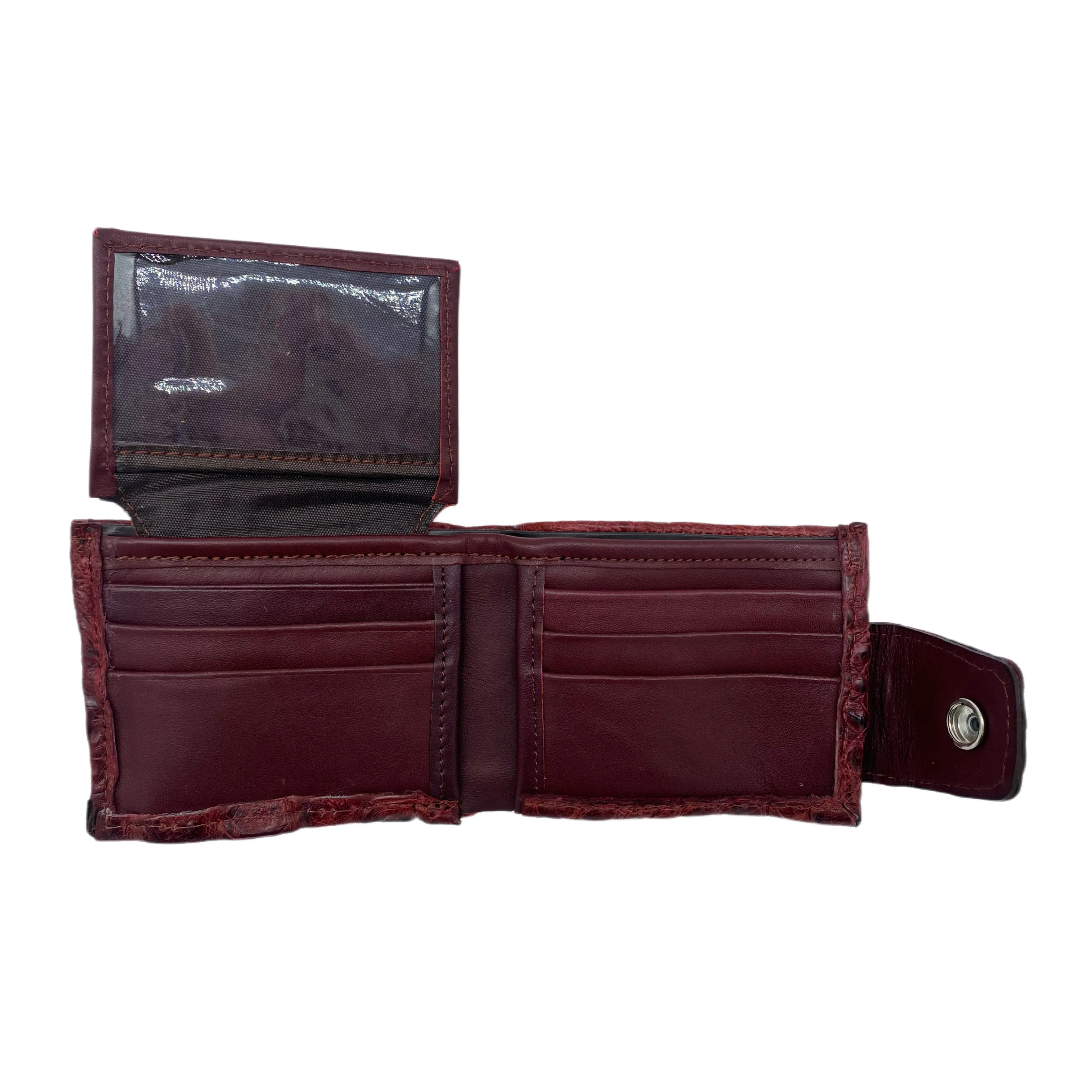 Men's Fasten Genuine Alligator Front Zipper Wallet
