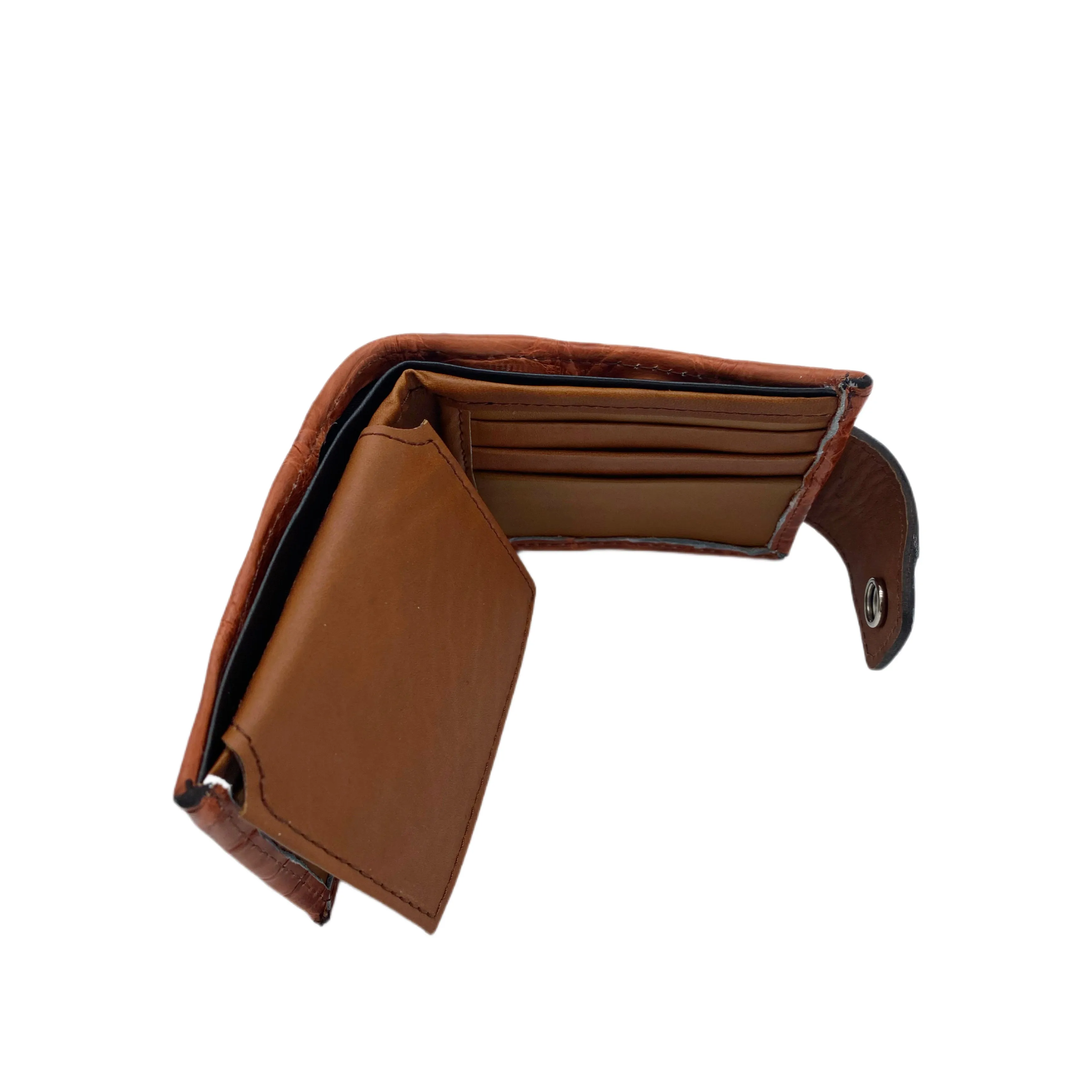 Men's Fasten Genuine Alligator Front Zipper Wallet