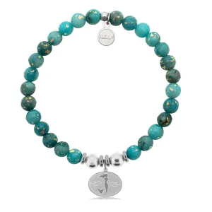 Mermaid Charm with Blue Opal Jade Charity Bracelet