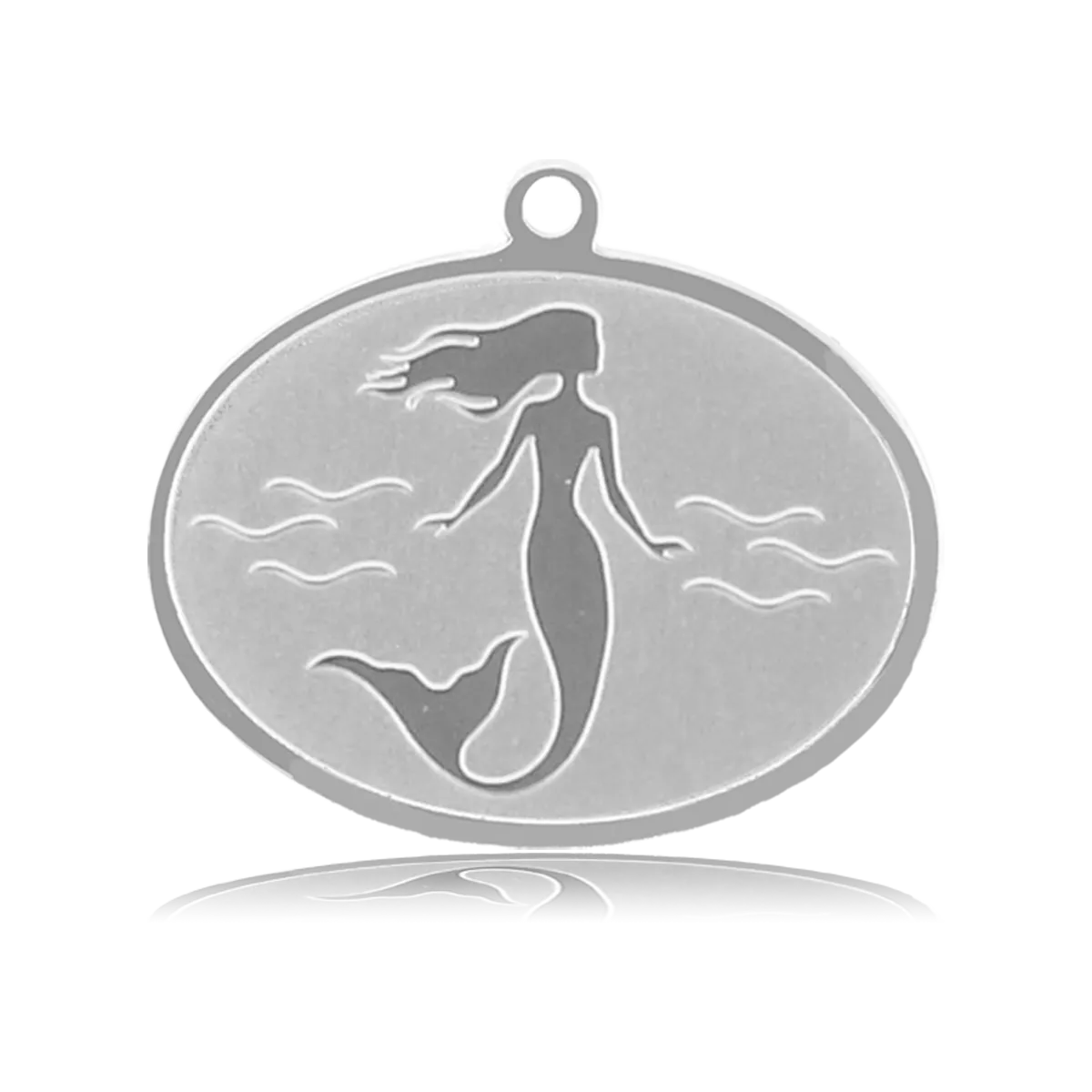 Mermaid Charm with Blue Opal Jade Charity Bracelet
