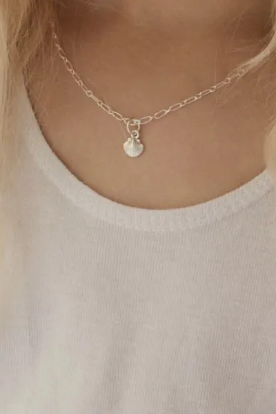 Mermaid Shell Pendant - Silver