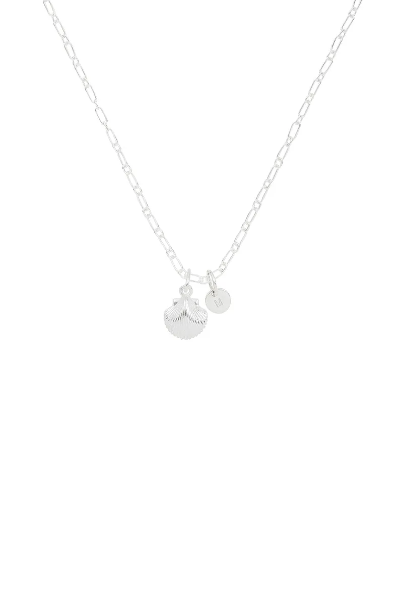 Mermaid Shell Pendant - Silver
