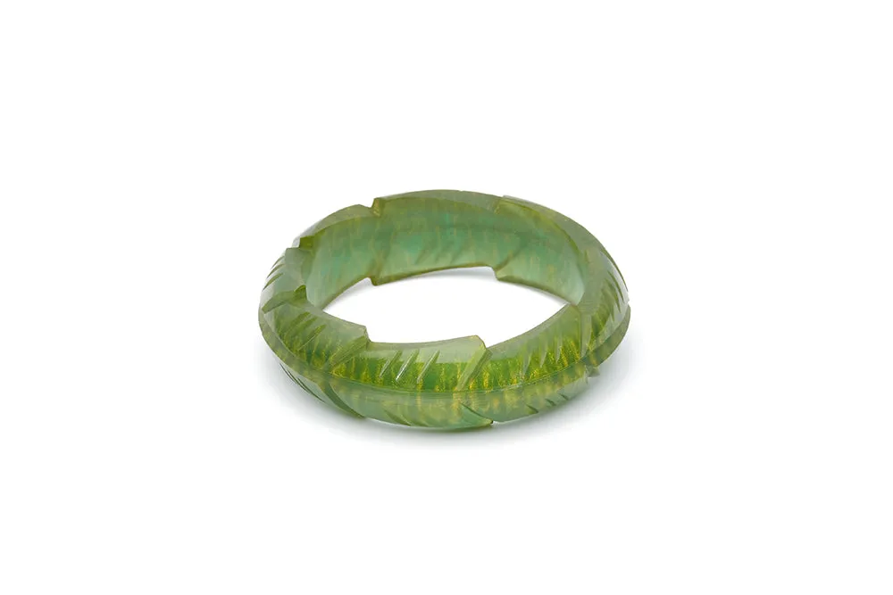 Midi Golden Olive Fakelite Maiden Bangle
