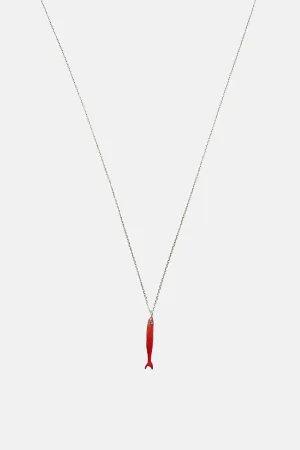 NECKLACE  "PSARI" TERRACOTTA/GOLD