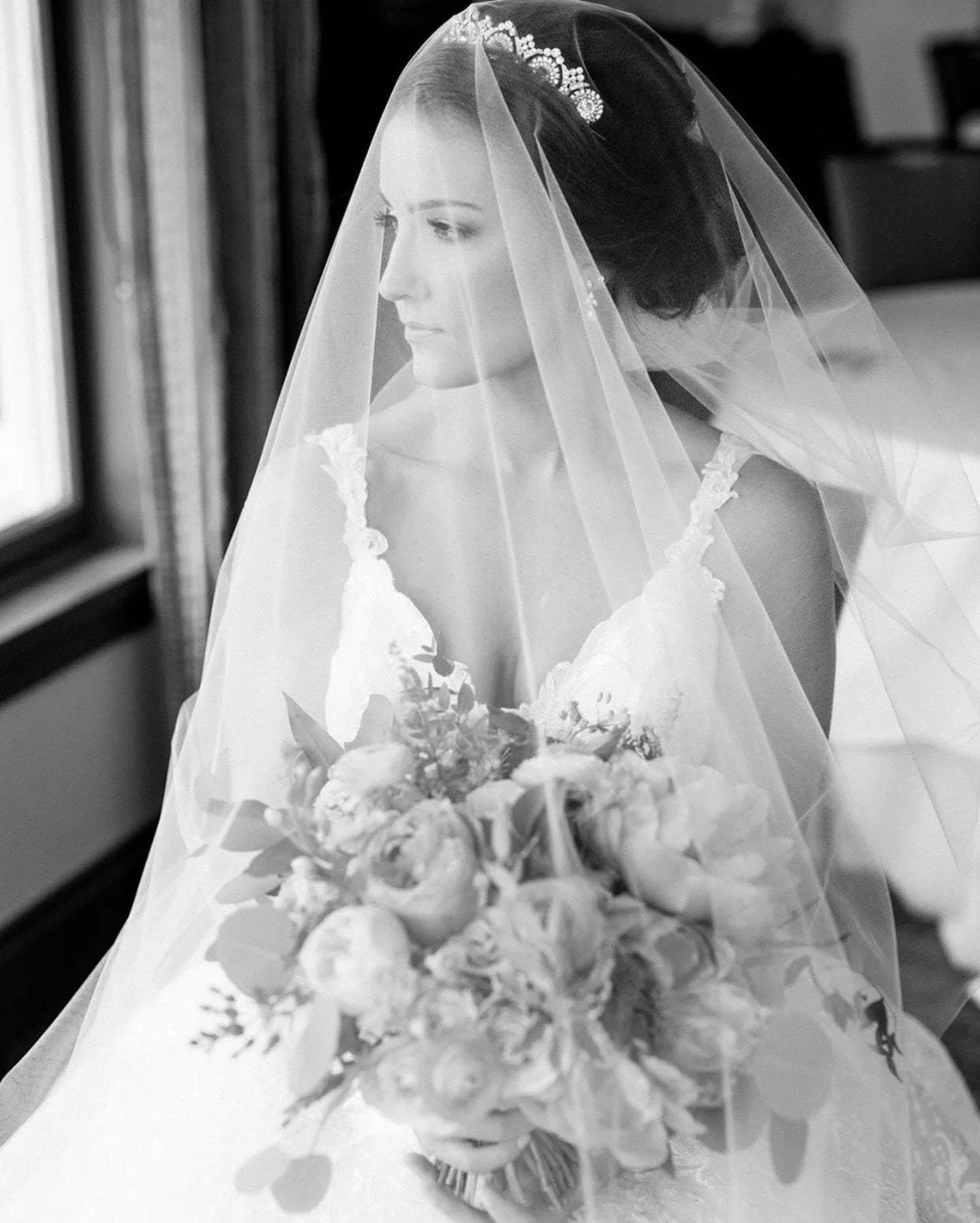 NOBLESSE Swarovski Crystal Wedding Tiara