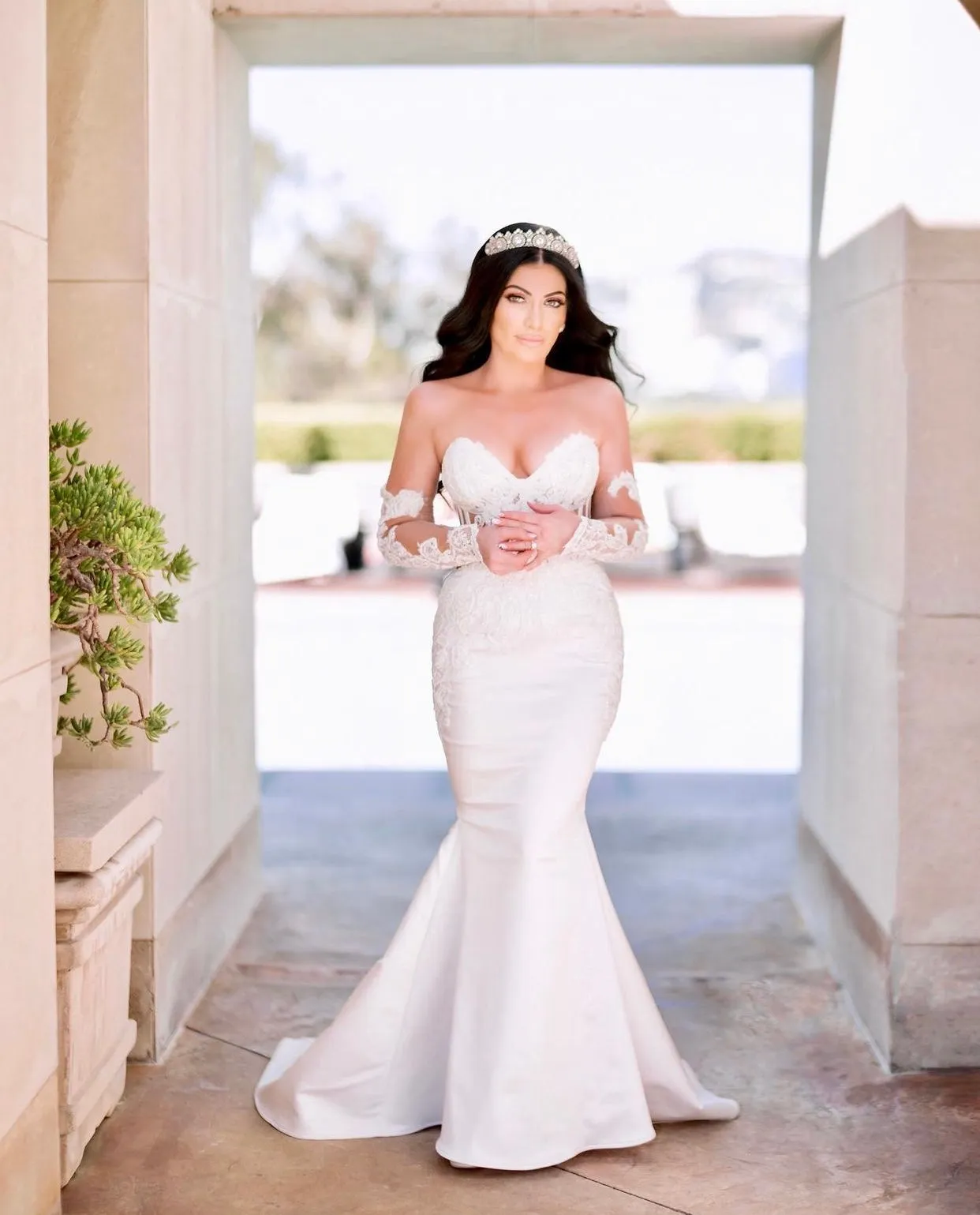 NOBLESSE Swarovski Crystal Wedding Tiara