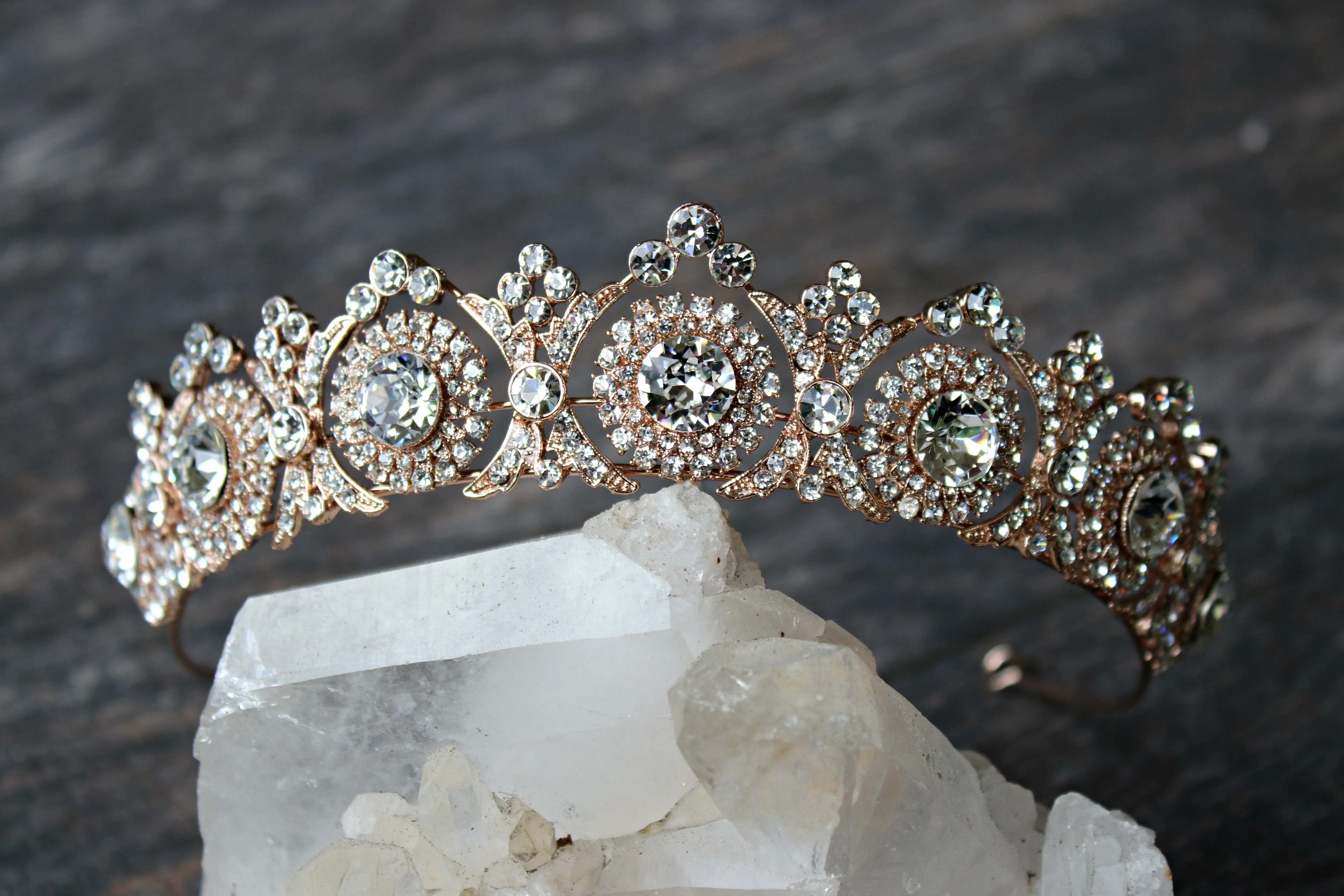 NOBLESSE Swarovski Crystal Wedding Tiara