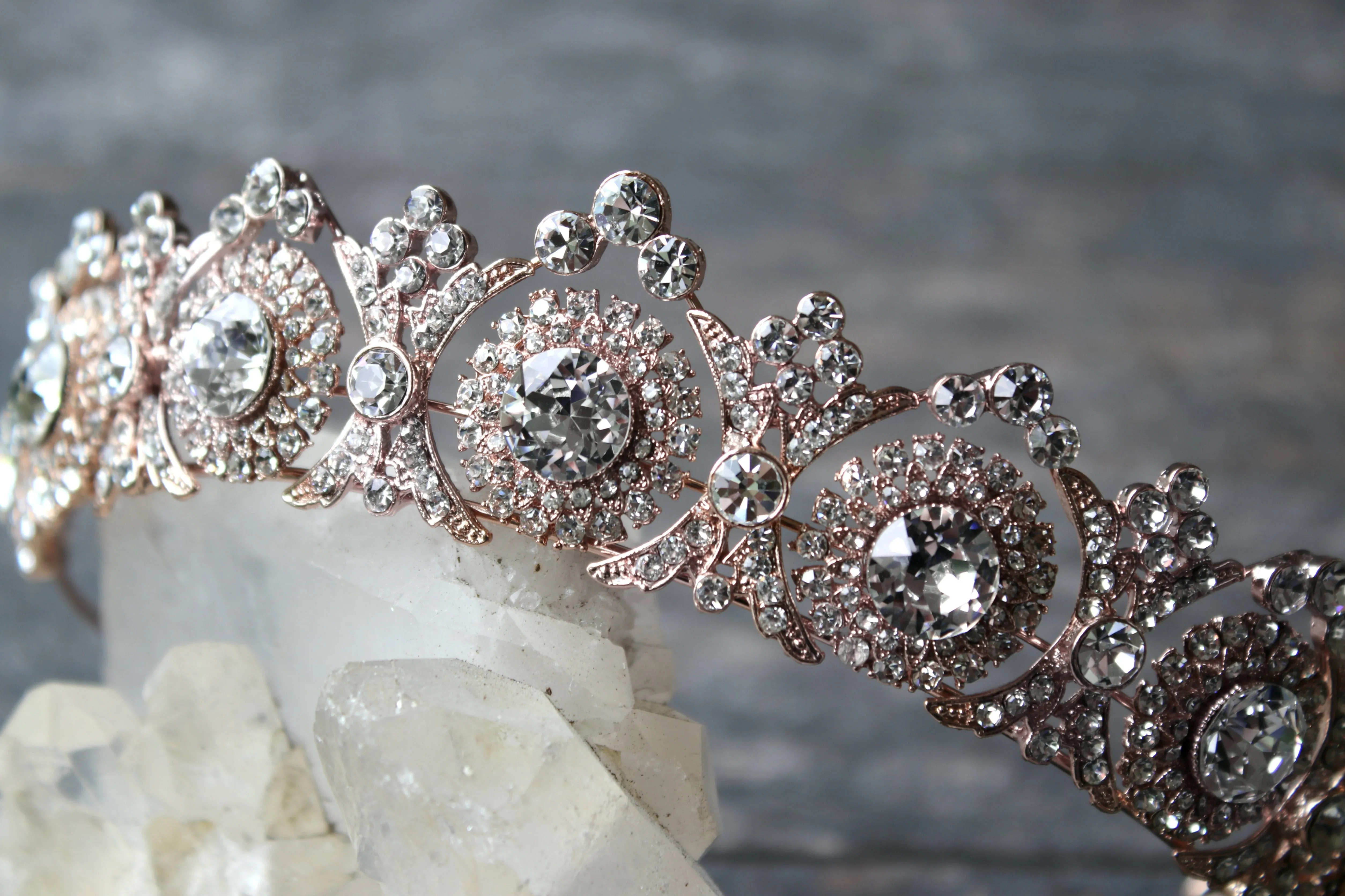 NOBLESSE Swarovski Crystal Wedding Tiara
