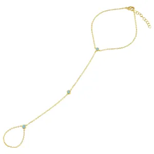 Opal Bezel Hand Chain
