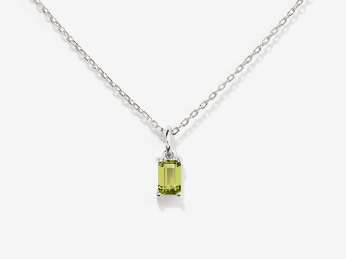 Peridot Silver Charm