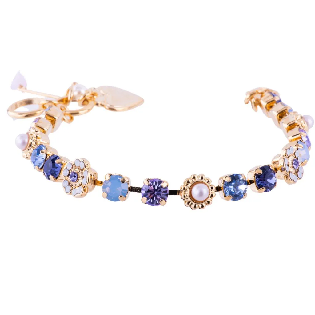 Petite Flower Cluster Bracelet in "Blue Skies" *Custom*