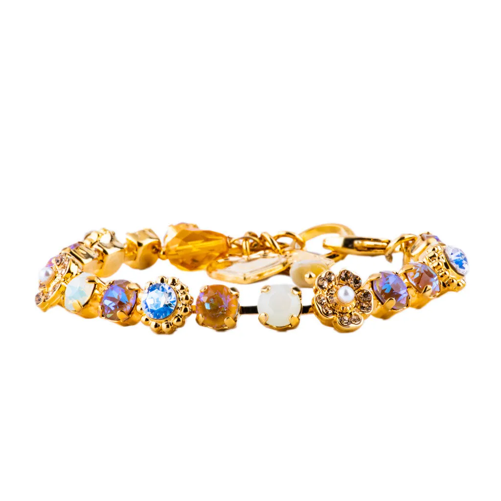 Petite Flower Cluster Bracelet in "Butter Pecan" *Preorder*