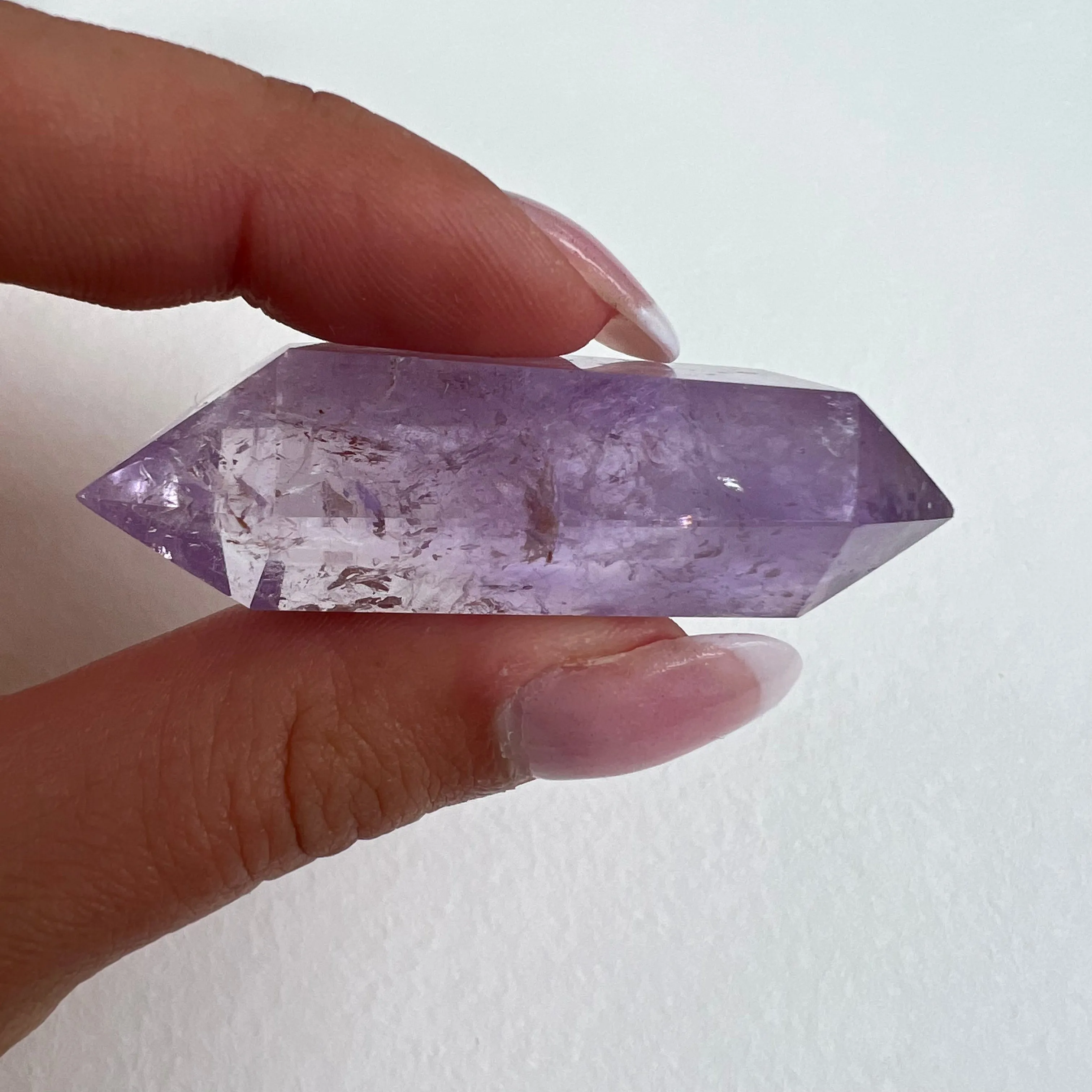 Polished Double Terminated Amethyst Point (#6MTT)