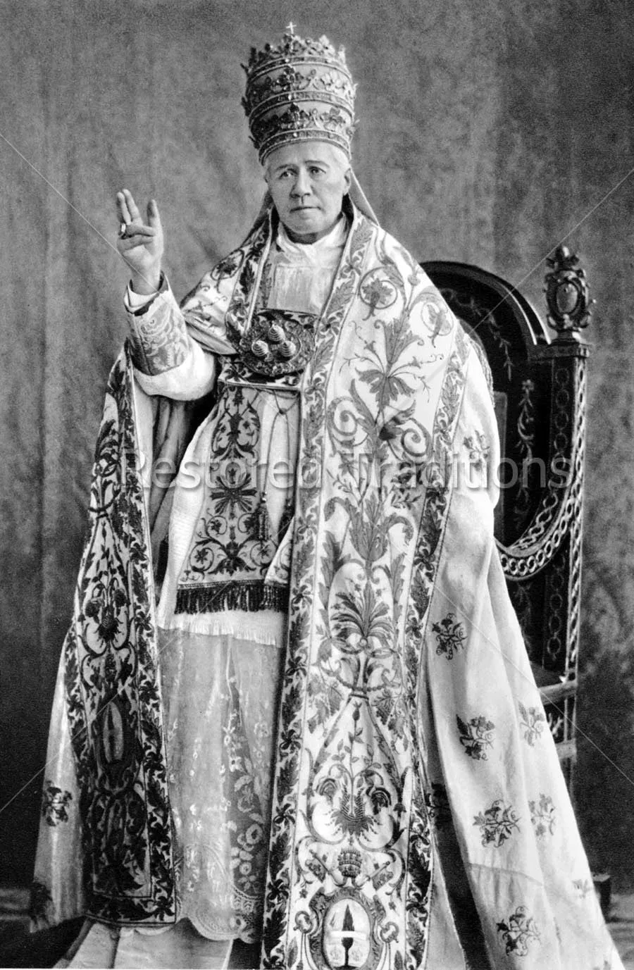 Pope St. Pius X with Tiara