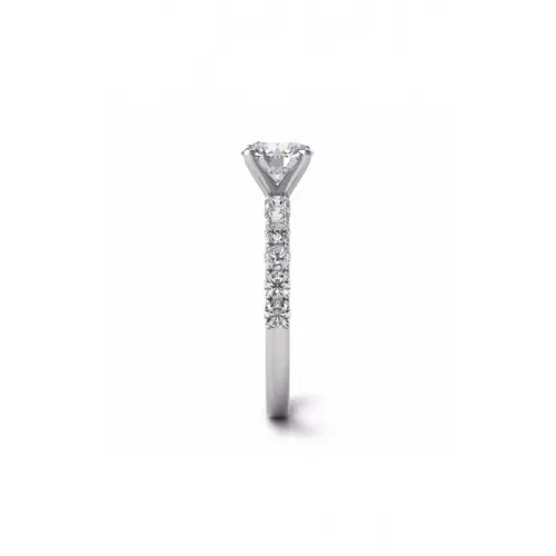 S Kashi & Sons Side Stone Engagement Ring EN7637WG
