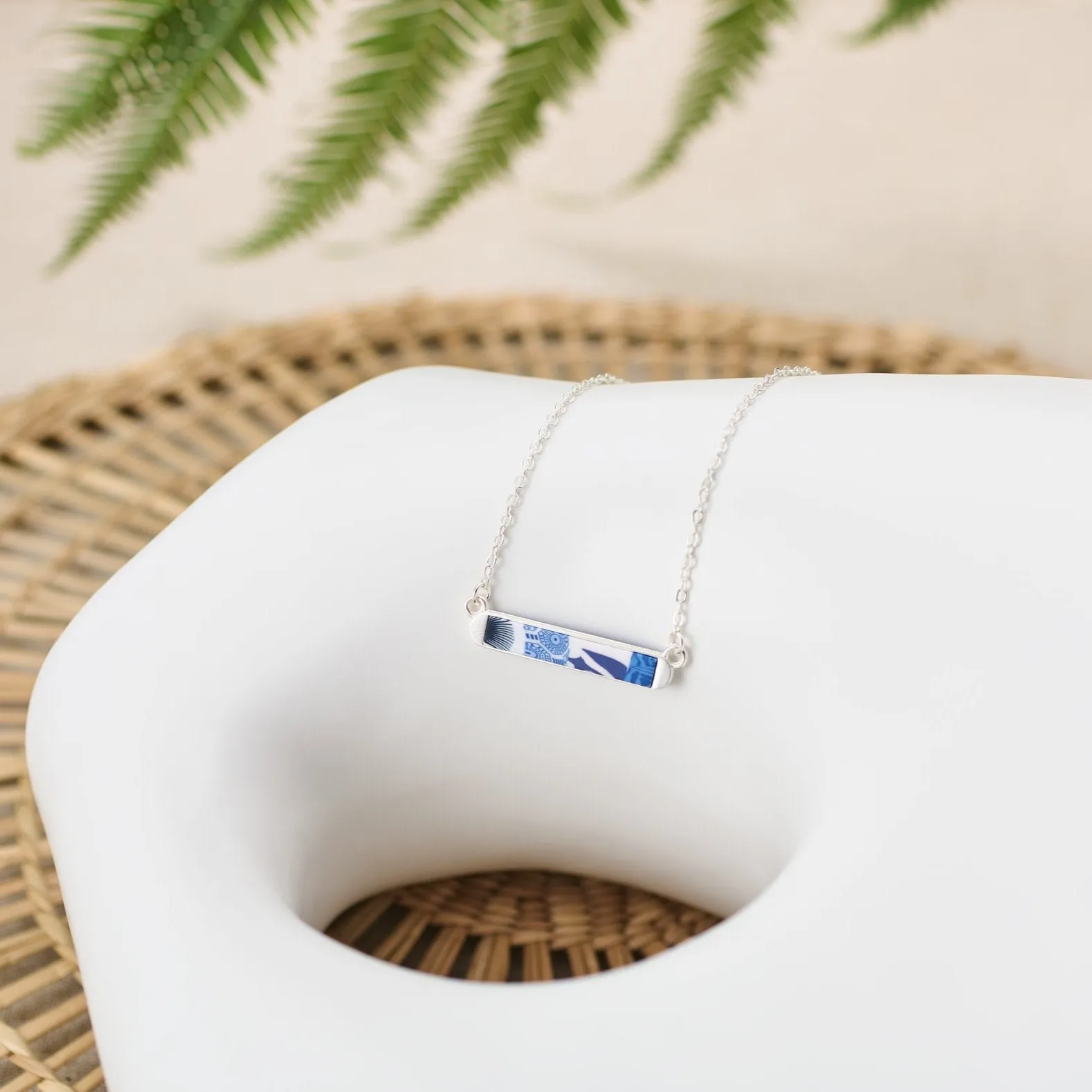 Santorini Reversible Mini Bar Necklace