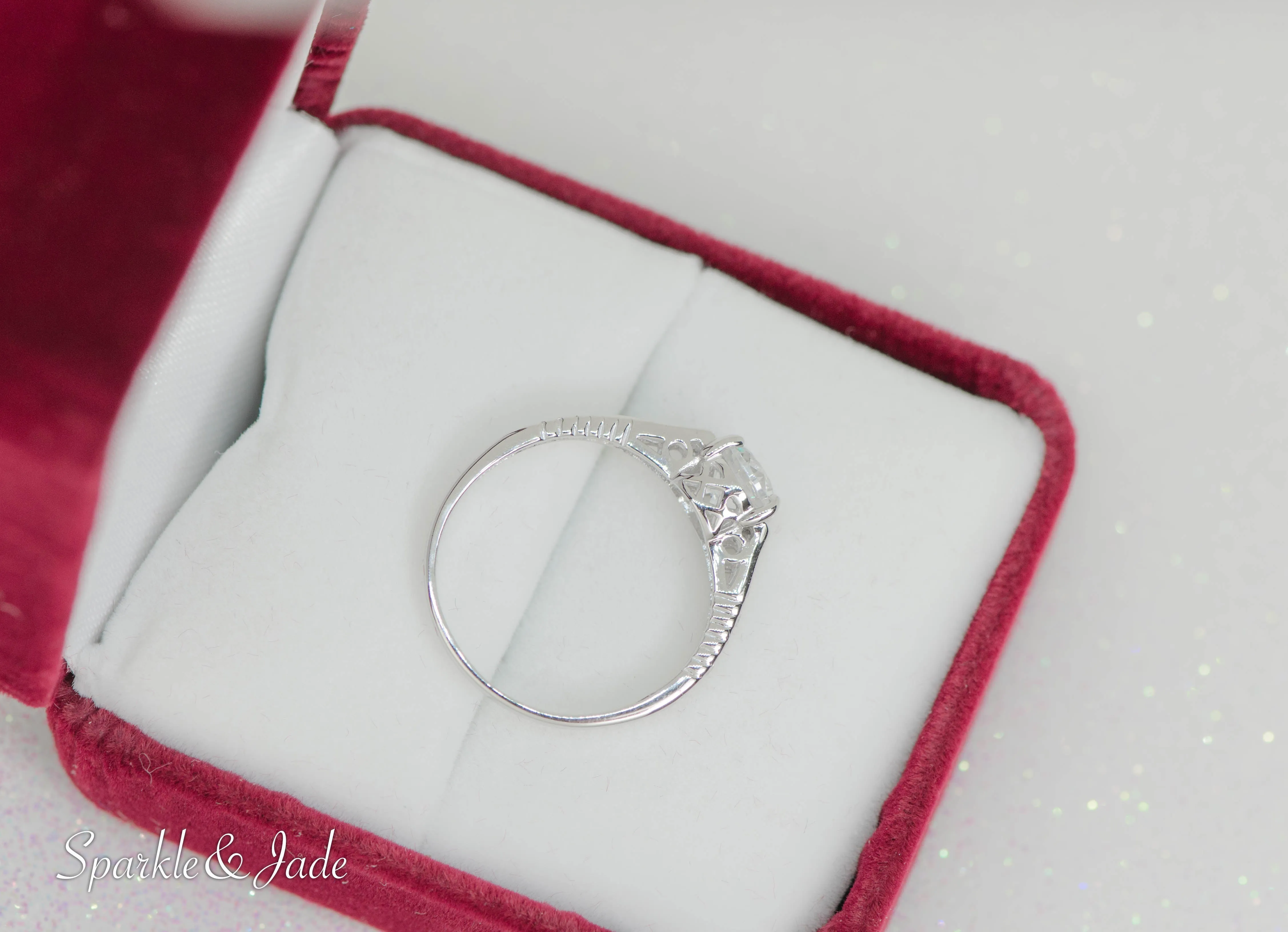 Sterling Silver 2-Piece CZ Promise Wedding Ring Set