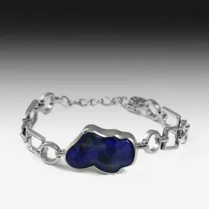 Sterling Silver Black Opal bracelet