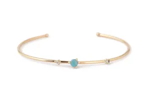 Three-Stone Opal Cuff by WWAKE