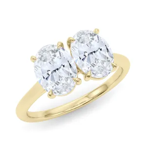 Twin Oval Diamond Ring