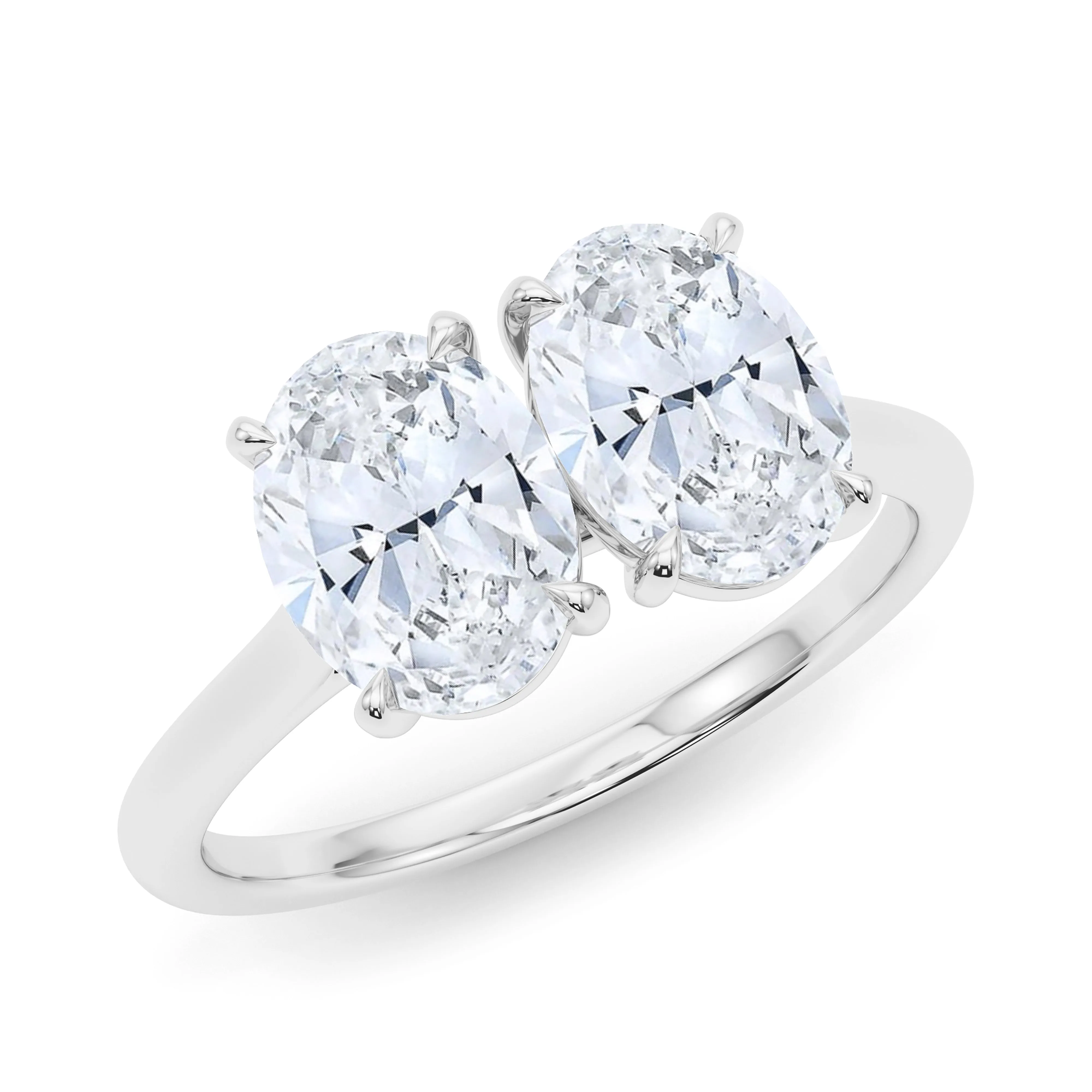Twin Oval Diamond Ring