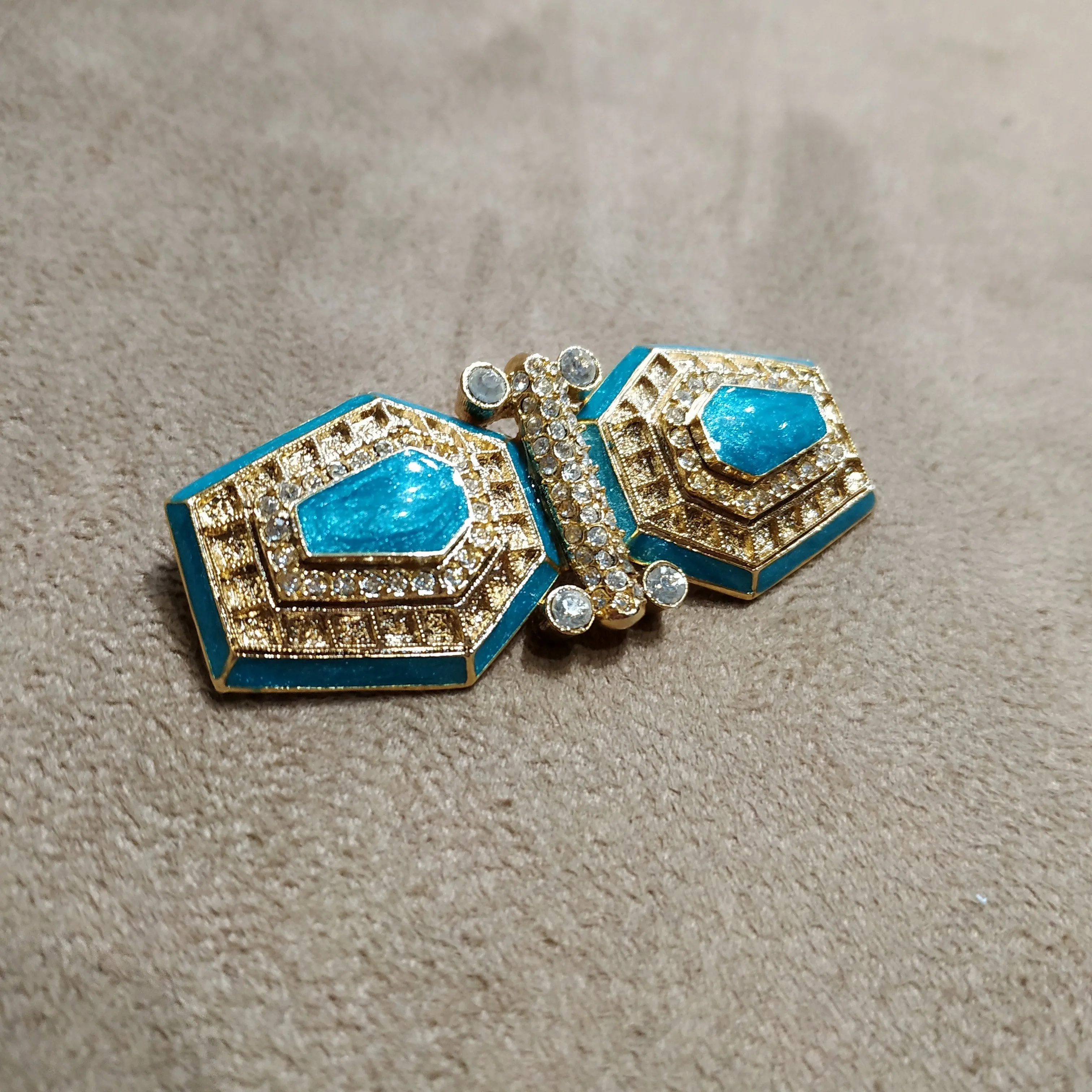 Vintage Balenciaga Turquoise Brooch
