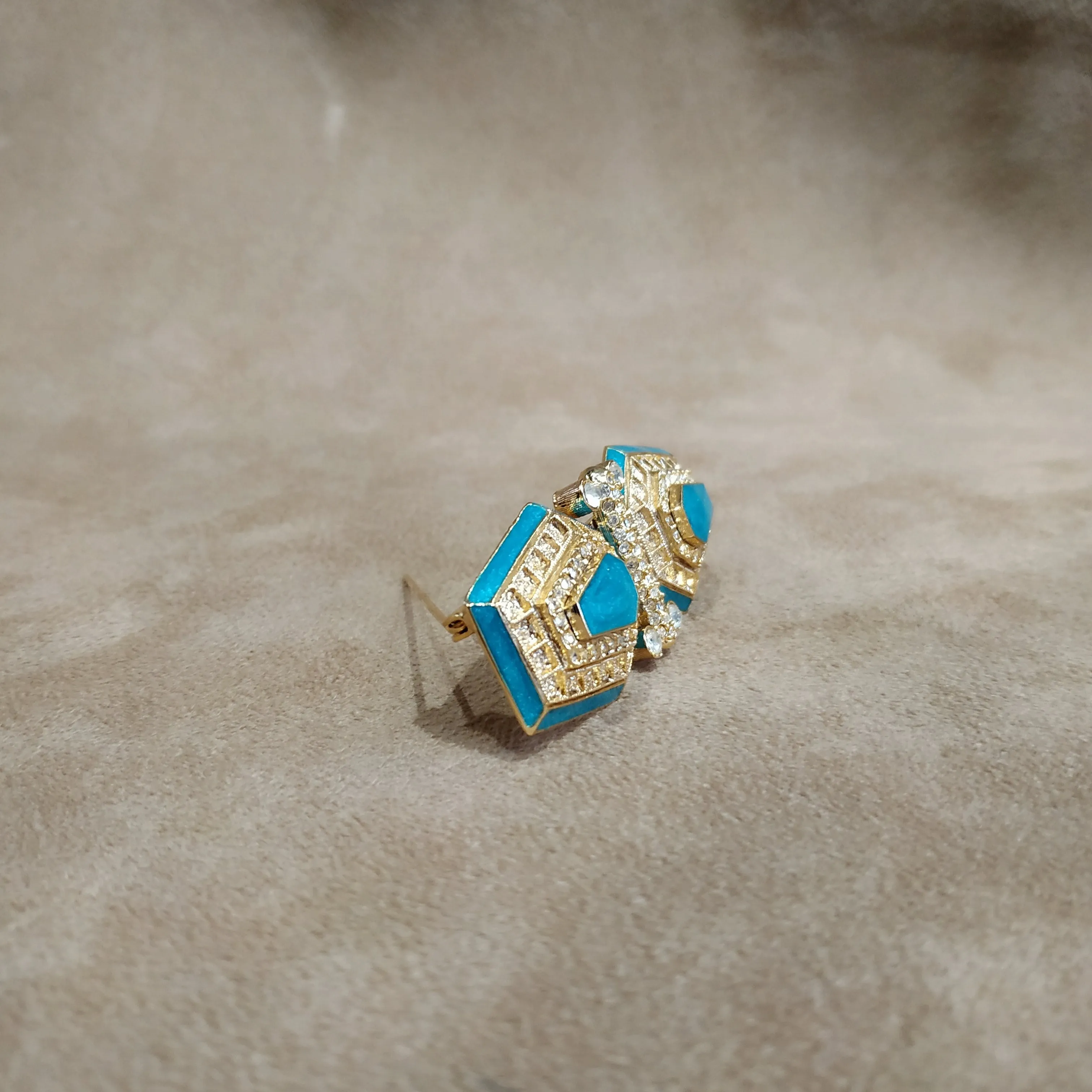 Vintage Balenciaga Turquoise Brooch