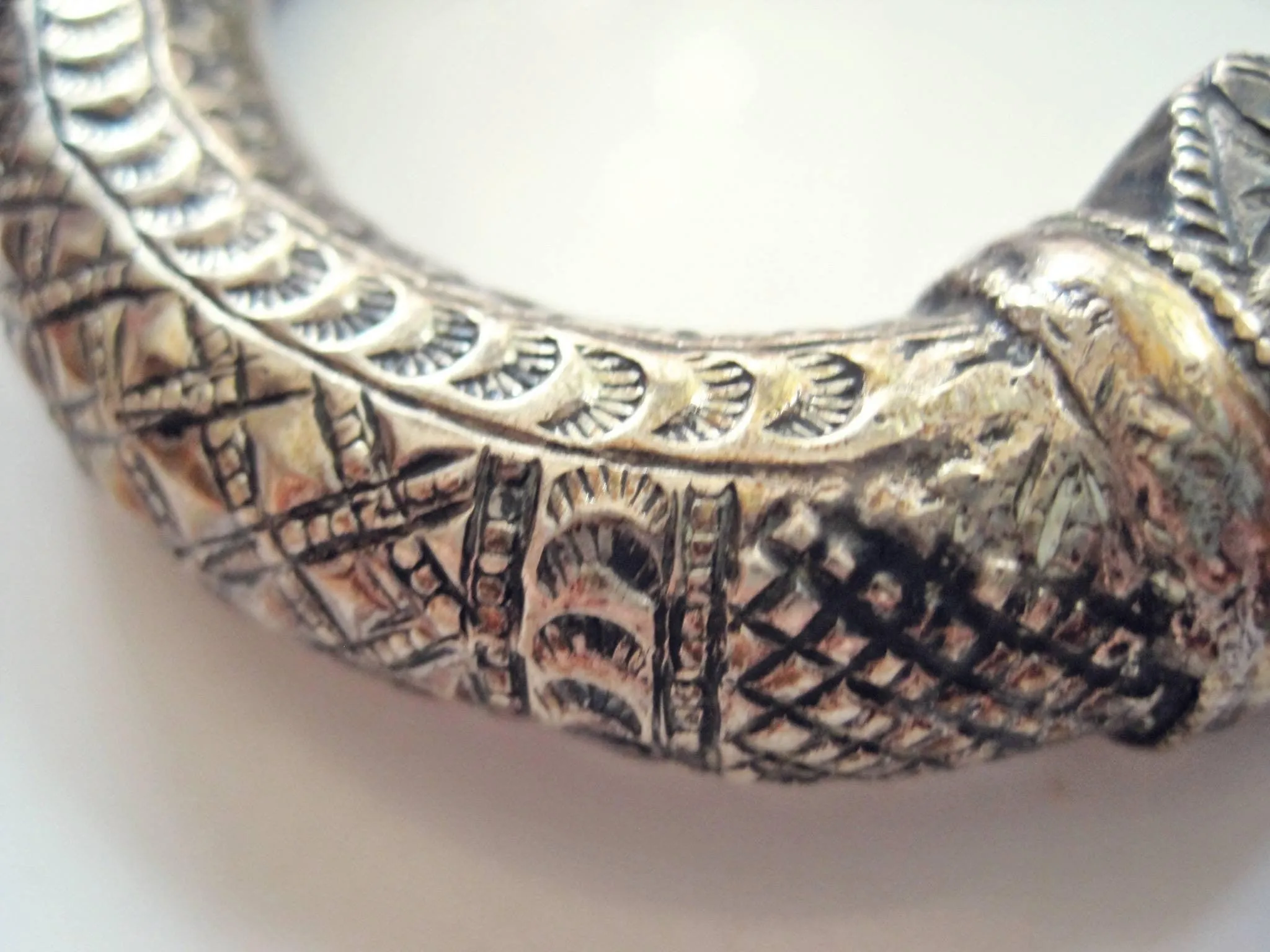 Vintage Silver Yemeni Anklet or Foot Bracelet