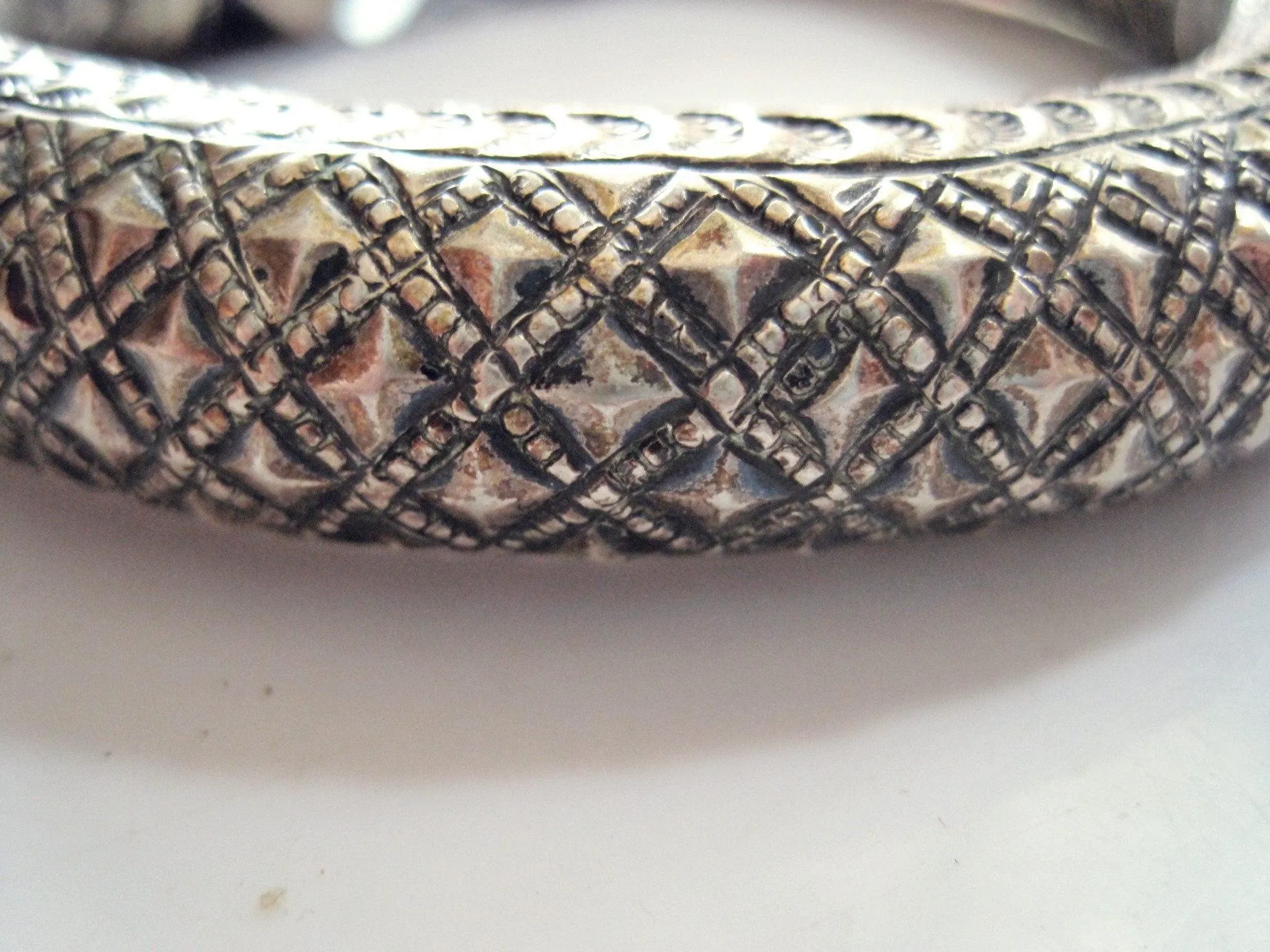 Vintage Silver Yemeni Anklet or Foot Bracelet
