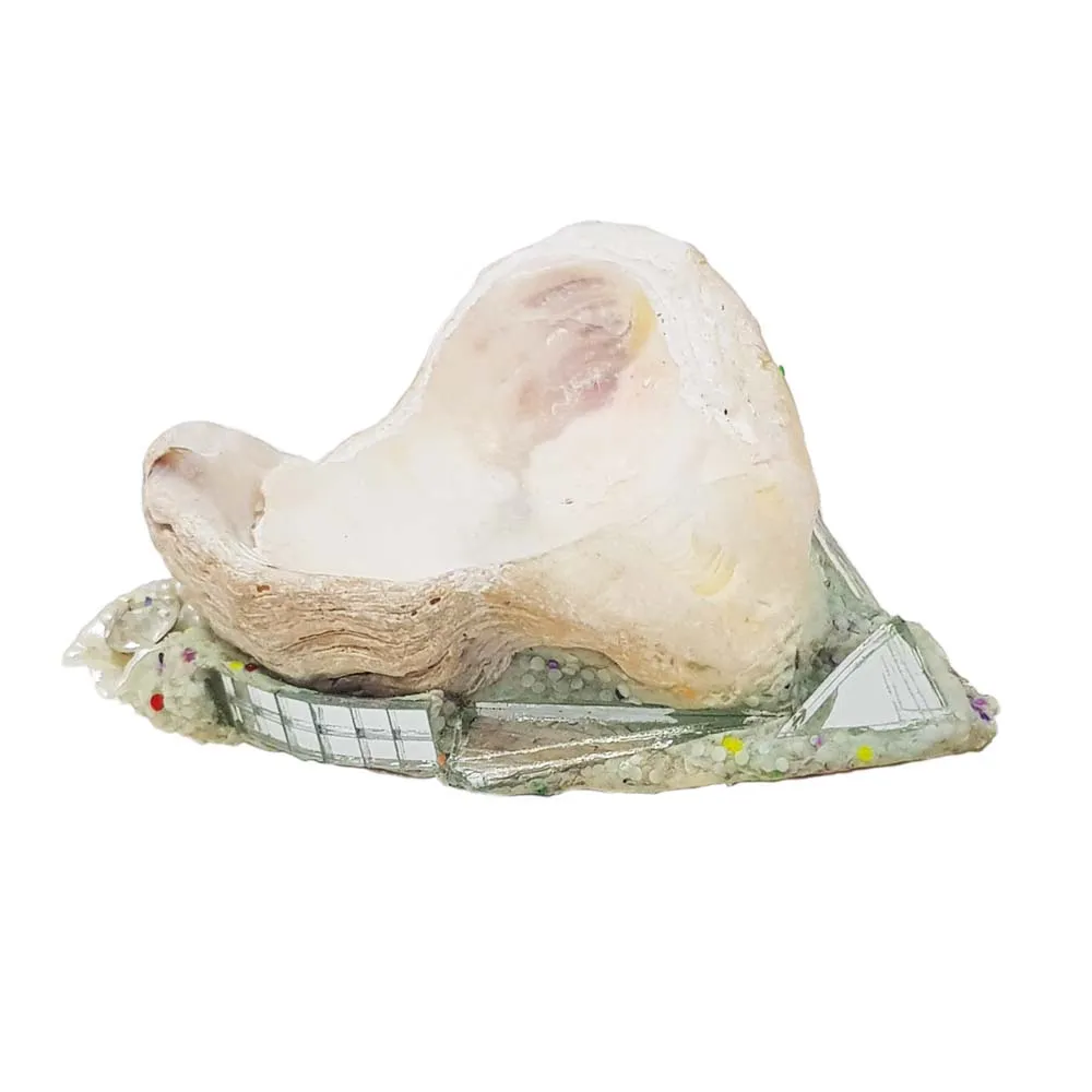 WHITE SHELL HEART BROOCH - SEABED