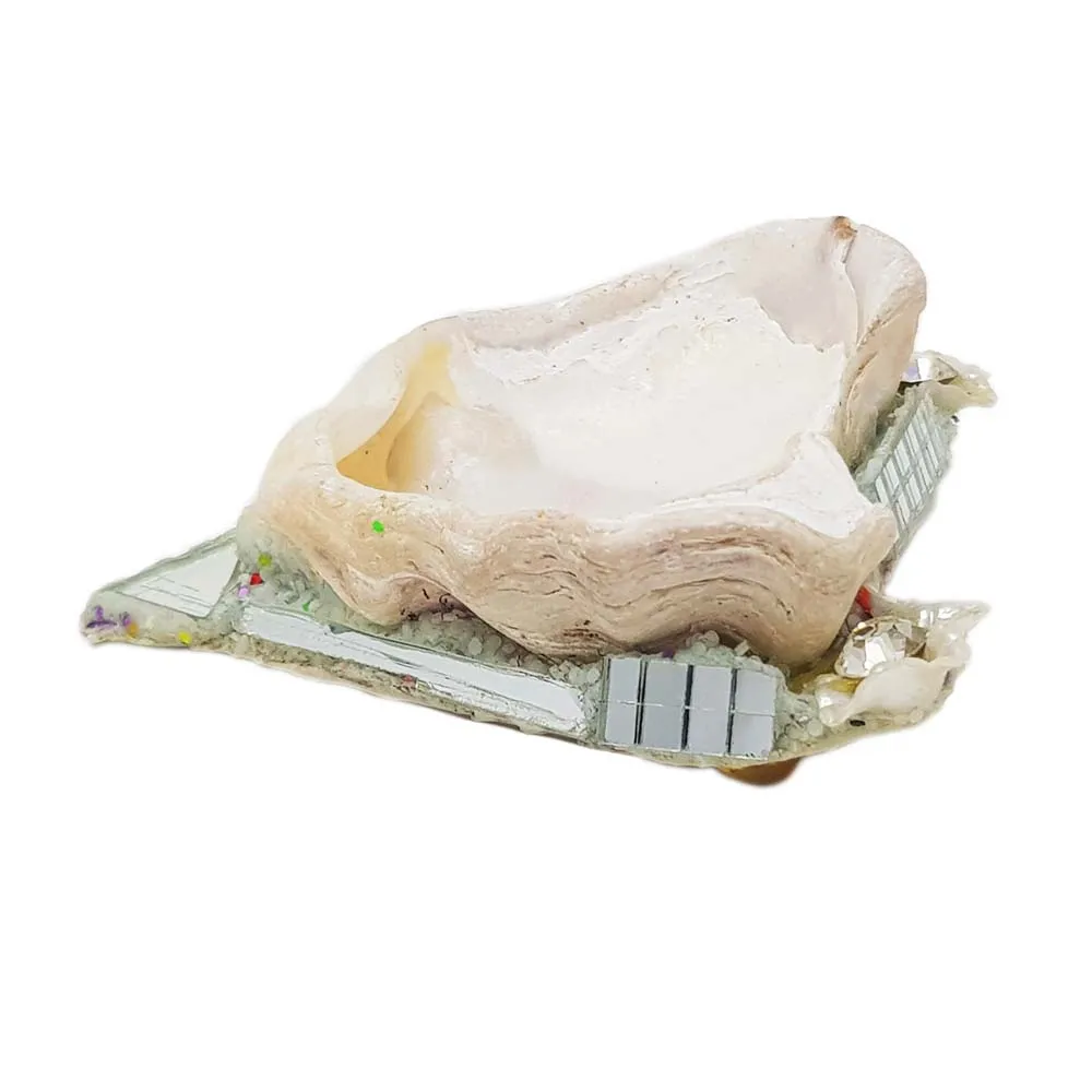 WHITE SHELL HEART BROOCH - SEABED